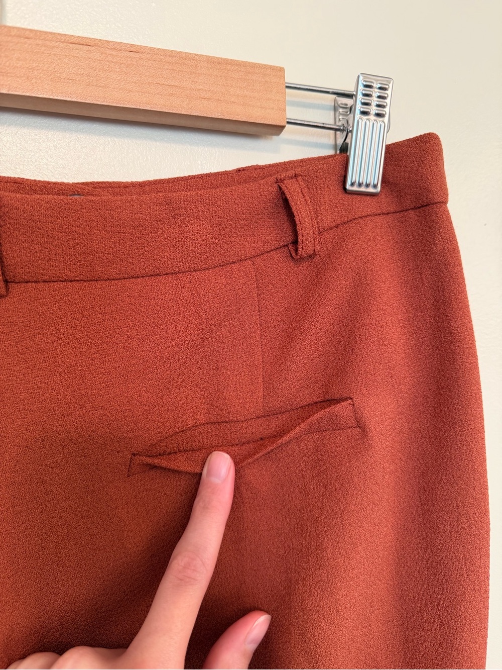 ASOS Rust-Tone High-Waist Trousers - Picture 7 of 10